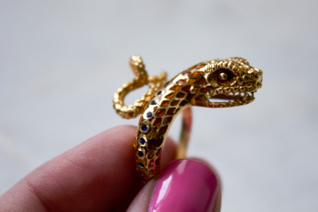 The Most Serendipitous Thing That Has Ever Happened to Me, snake ring