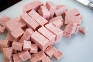 SPAM preparation The Harper Girls macaroni and cheese 