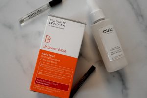 Dr Dennis Gross Peel, OUAI Leave-in Conditioner, Juliette has a gun, KVD Tattoo Liner, what you need from the Sephora spring savings event