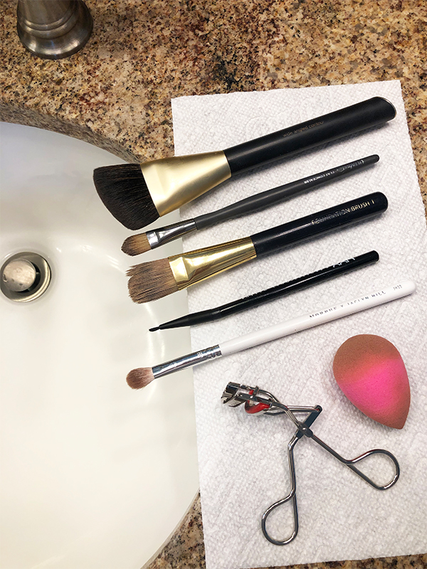 Make Up Brush Cleaning Prep

