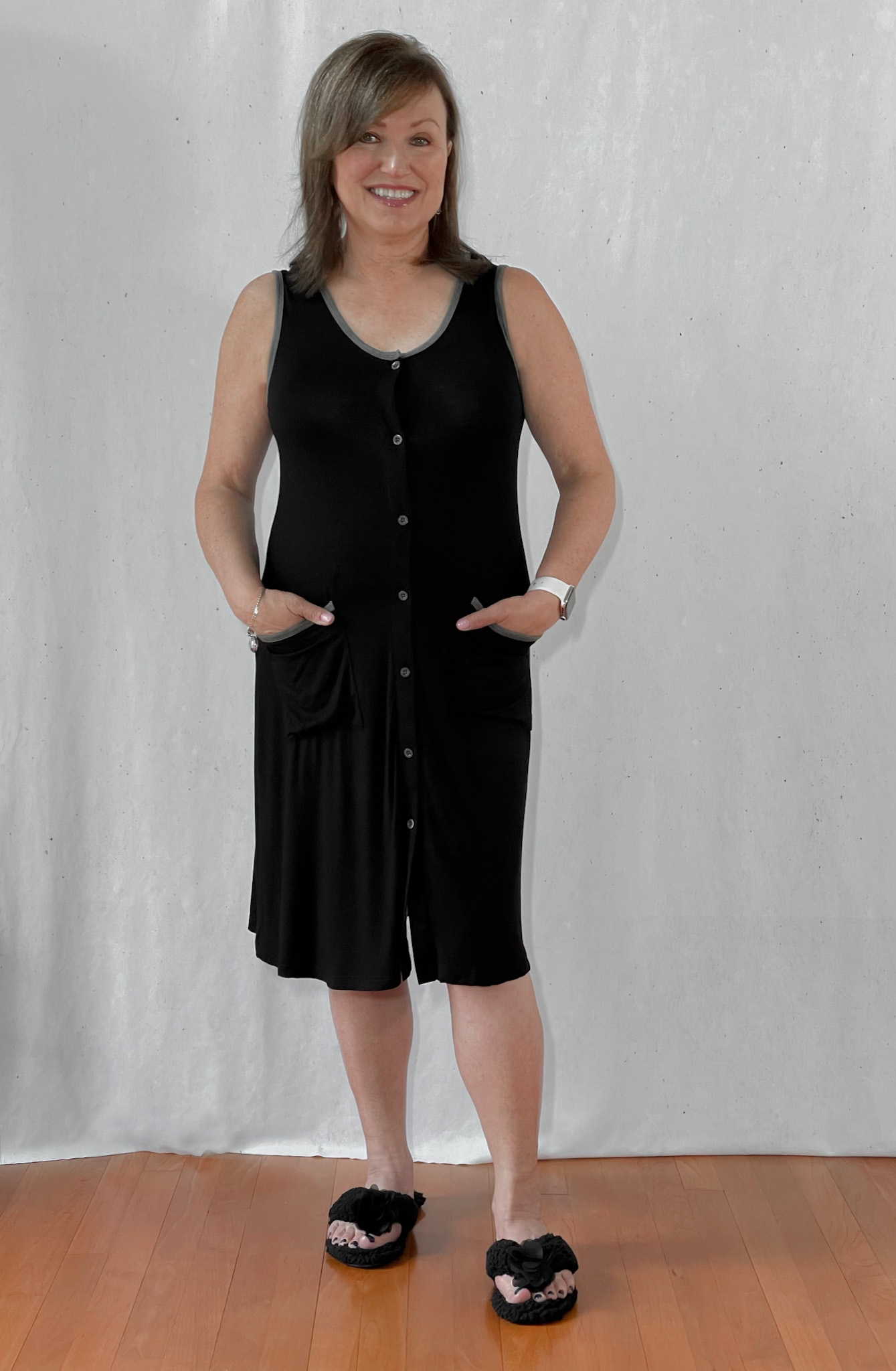 Ekouaer Button Down House Dress. The House Dress is Back!