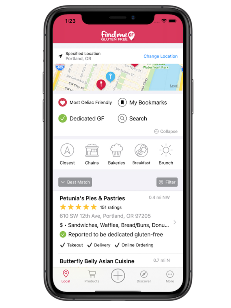 Find Me Gluten Free App