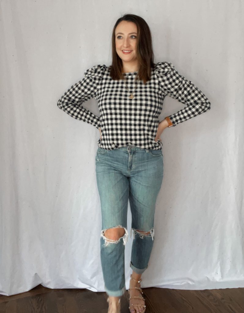 Wear it at any age - Gingham Puffy Sleeve - Jen