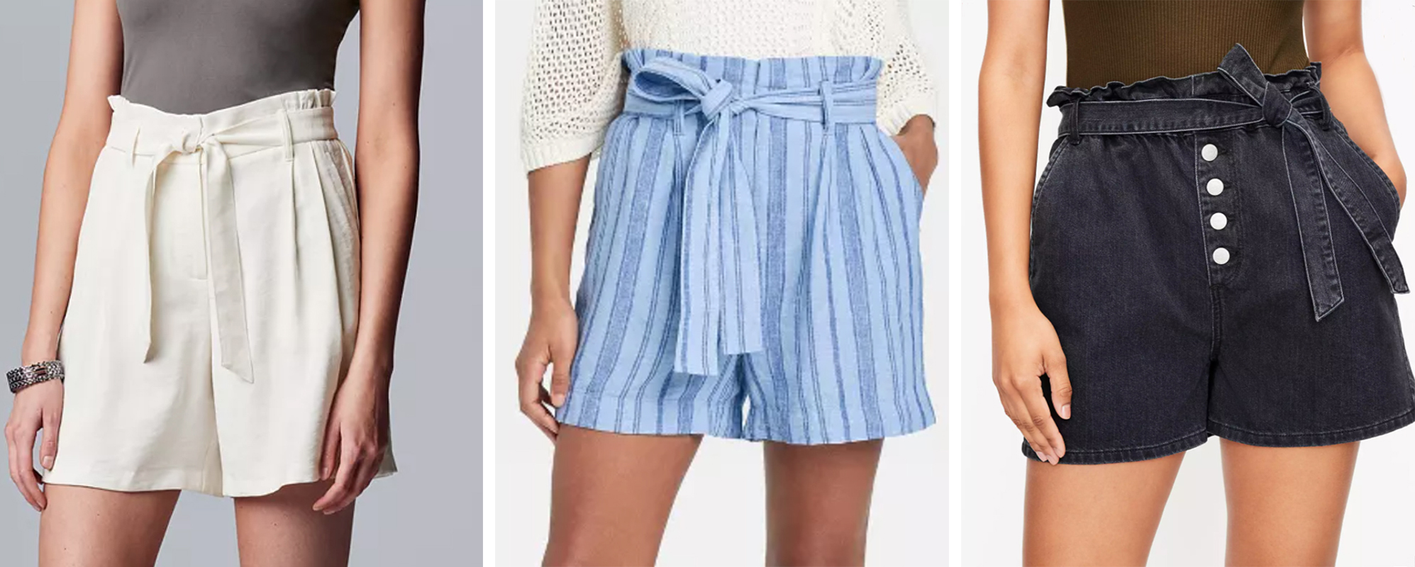 Paperbag shorts for all shapes and ages