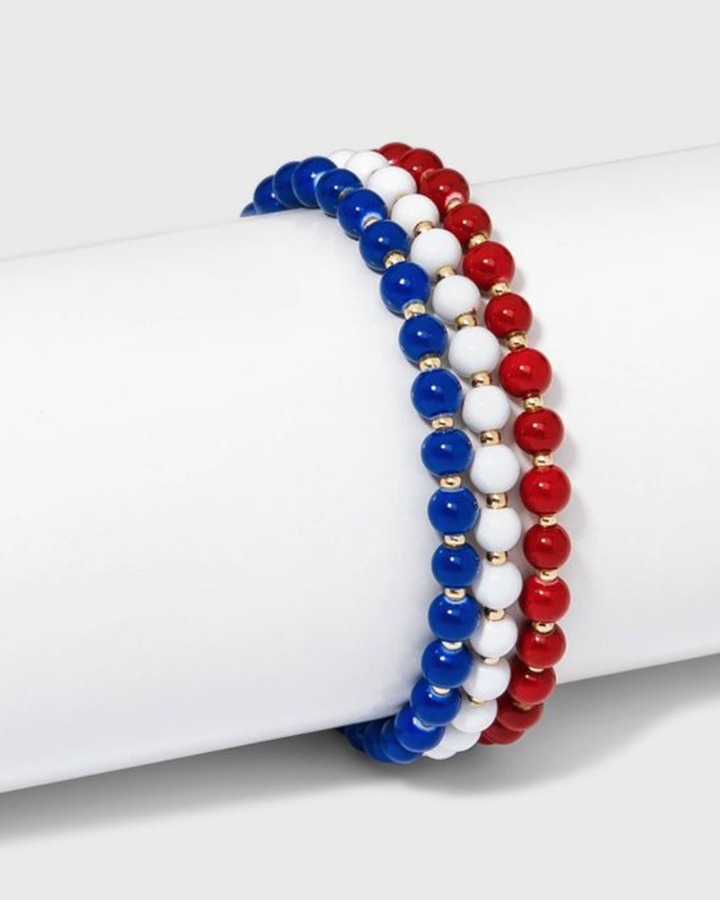 Red White and Blue Bracelets