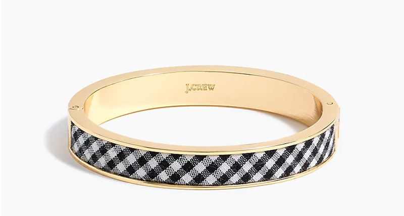 J. Crew Gingham Bangle