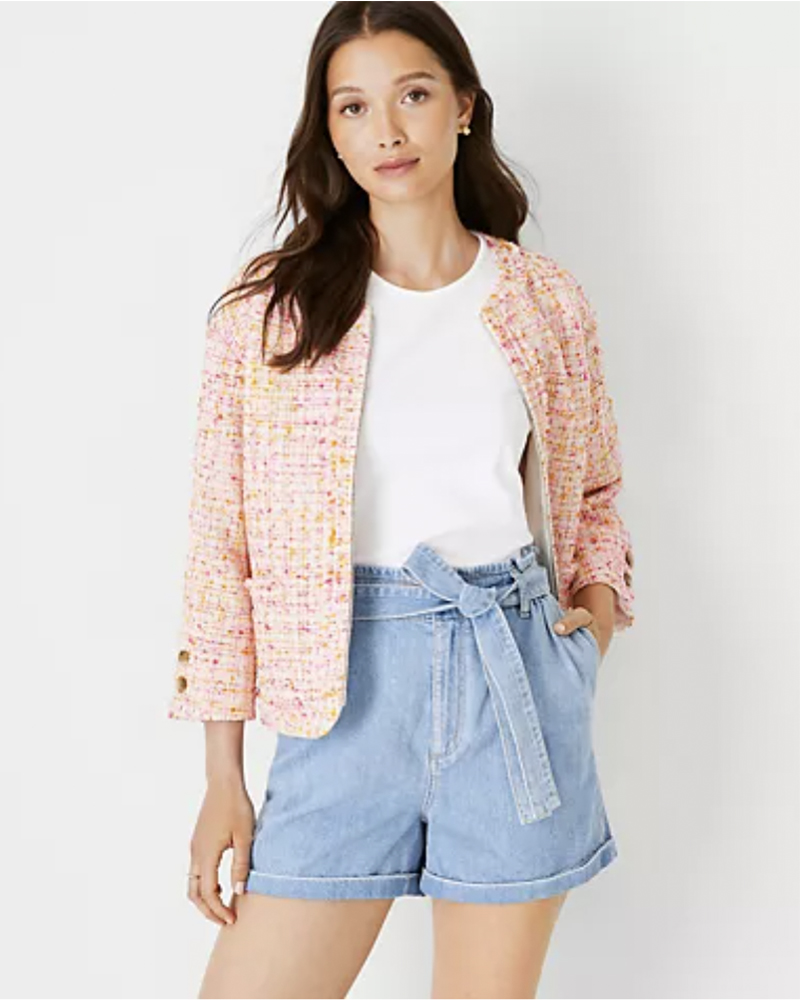 Ann Taylor Tweed Cardigan - Fashion Goes Back to Work