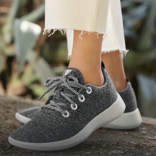 Allbirds wool runners.