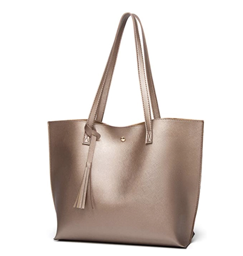 Back to School Shopping List - Faux Leather Tote.