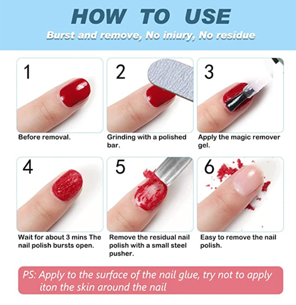 Take Off Nail Polish - Aliver Instructions
