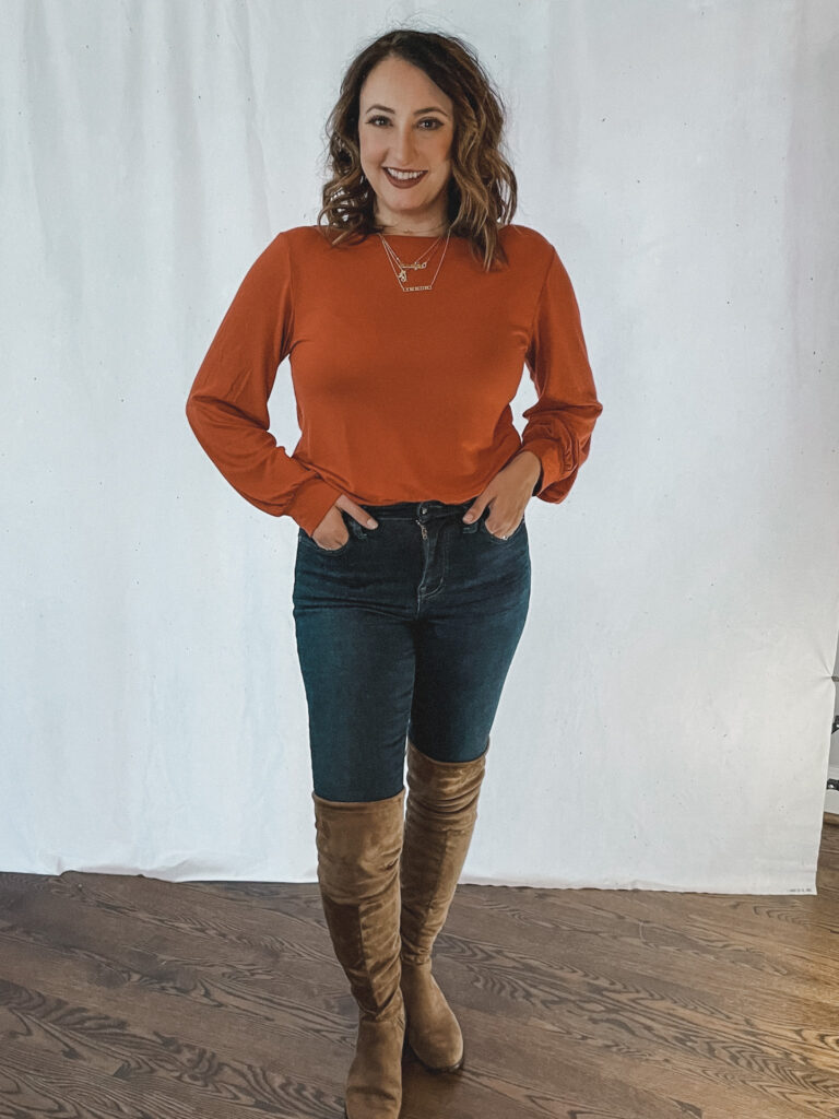 Orange Rust Top - Wear it At Any Age