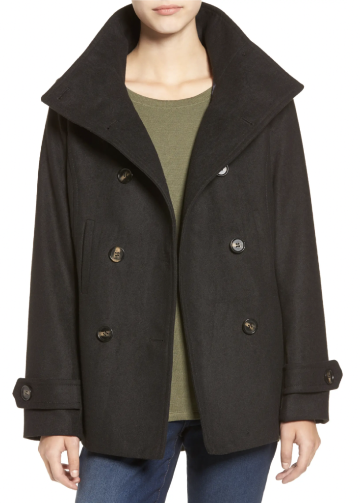 Pea Coat Warm and Fashionable