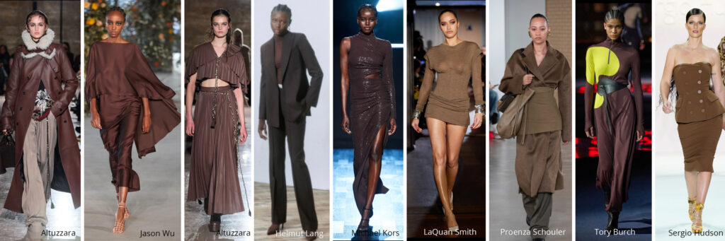 chocolate brown nyfw