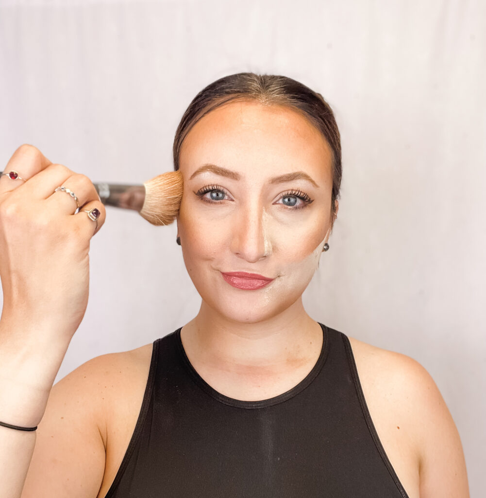 bronzer vs. contour baking and blending
