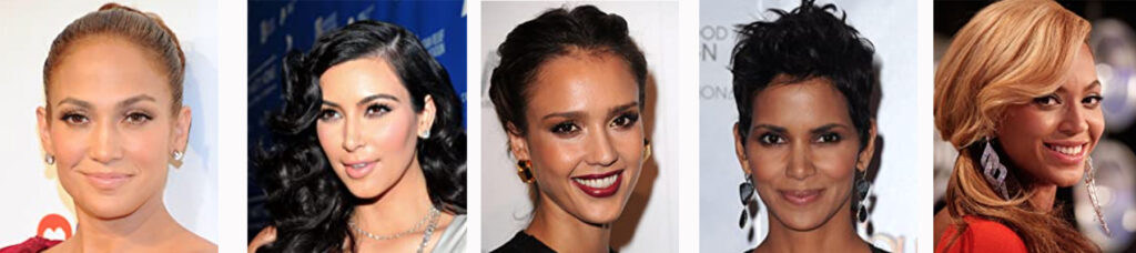 Celebrities with warm skin tones