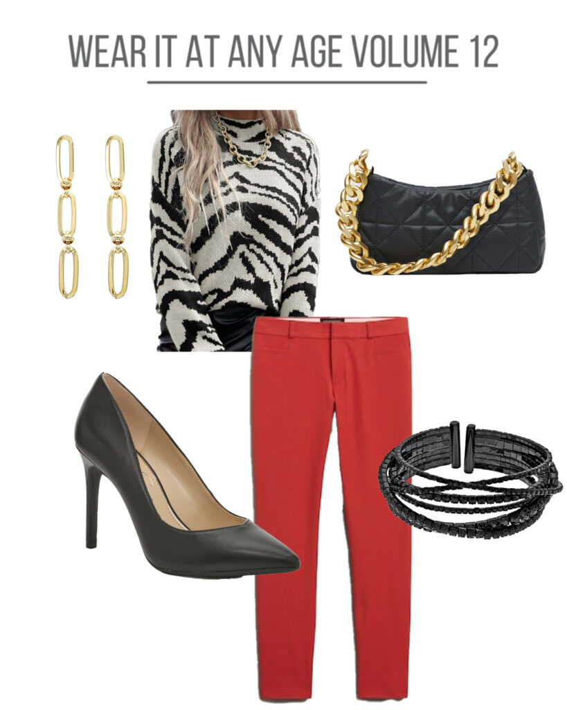 Zebra sweater collage