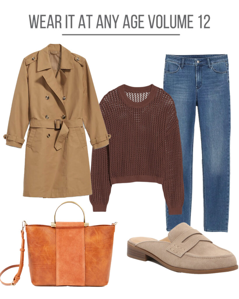 Brown sweater collage