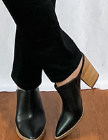 black block heel mules
