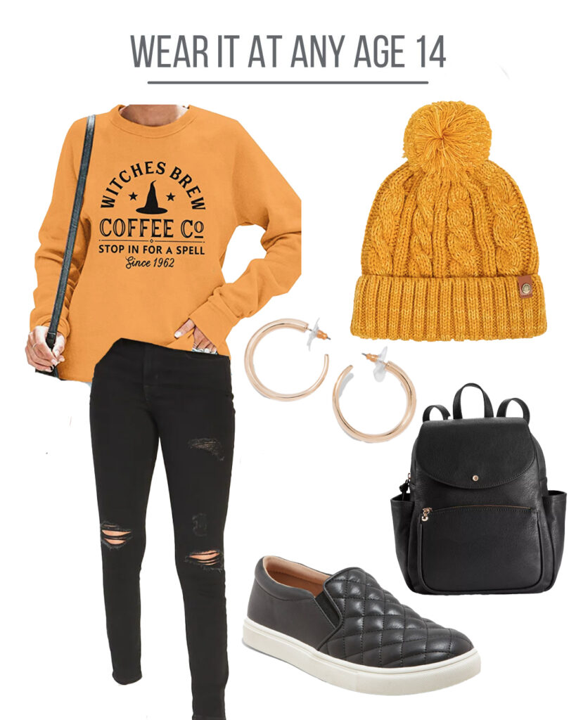 Alternate ways to wear a sweatshirt