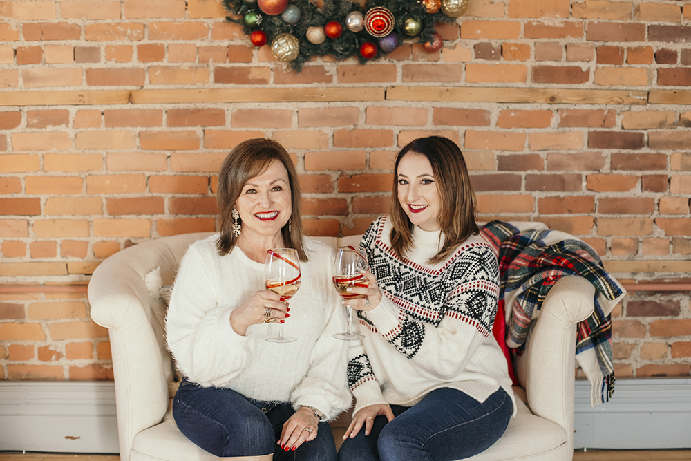 The Harper Girls with holiday cheer