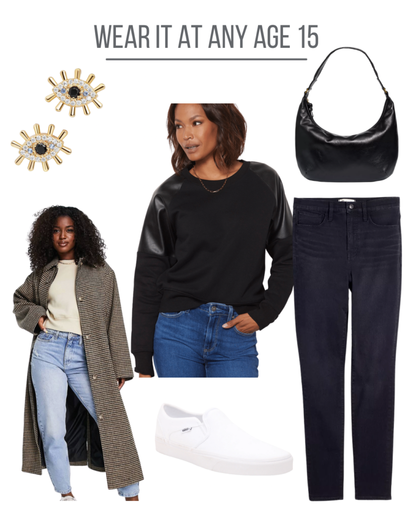 Other ideas for a faux leather sweatshirt