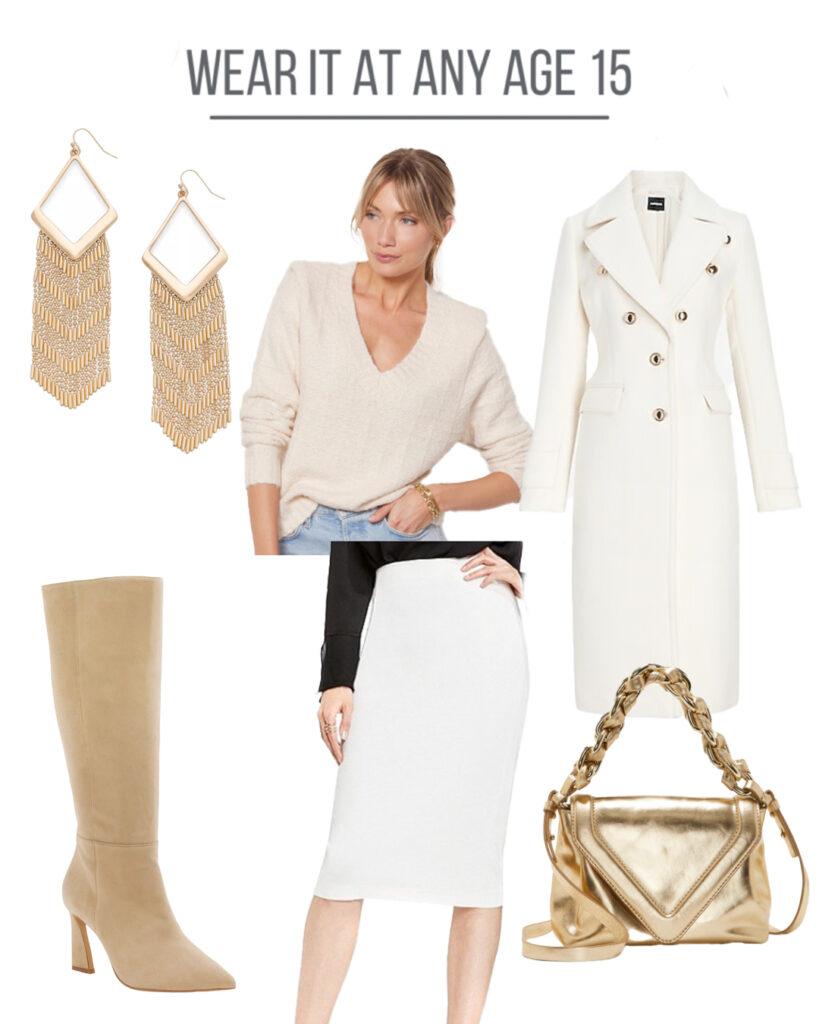 How to Wear it at any age cream sweater ideas