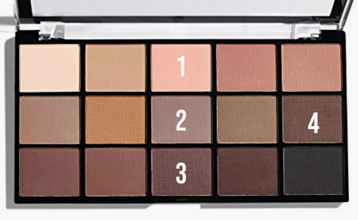 Smokey eye eyeshadow palette
