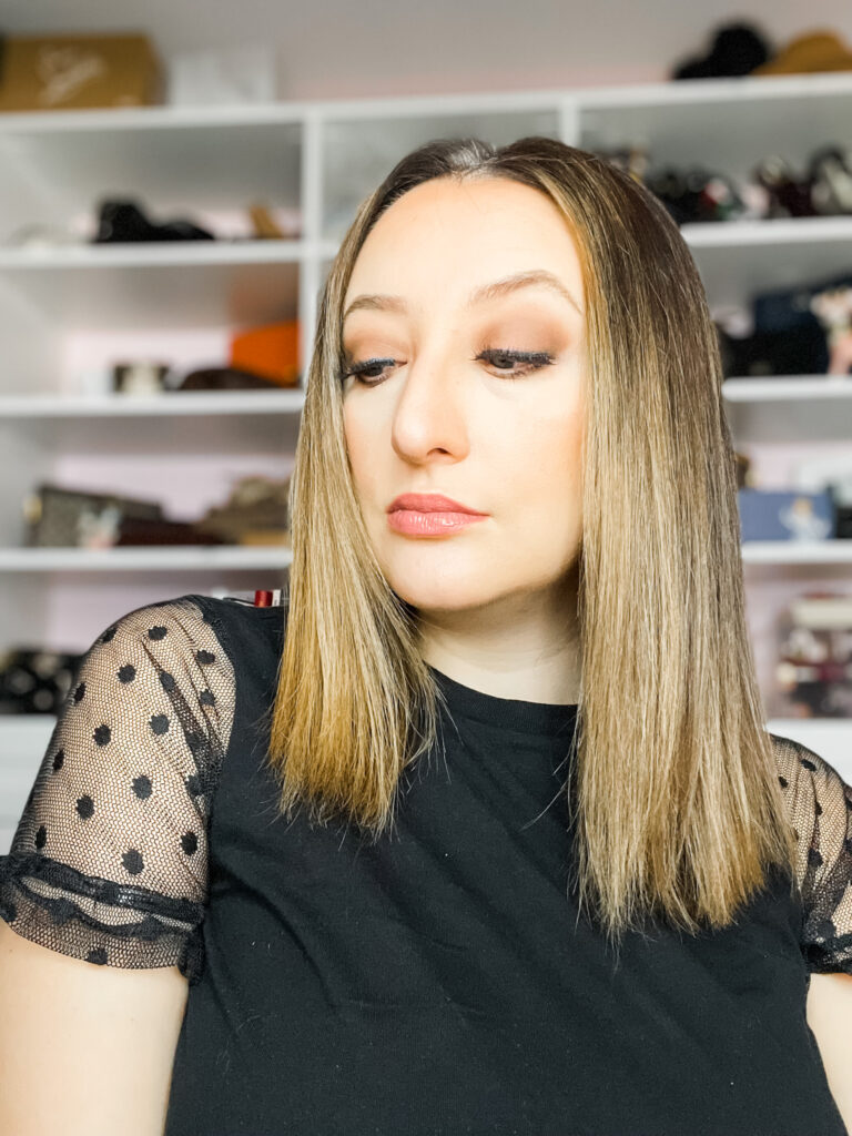 smokey eye and glossy lip for Valentine's Day