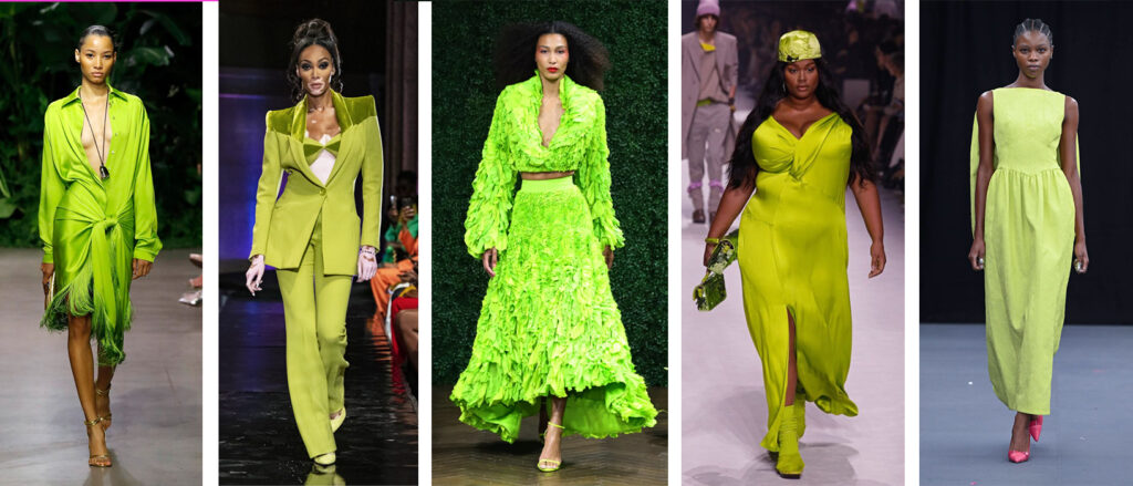 best new trends for spring/summer 2023: lime green
