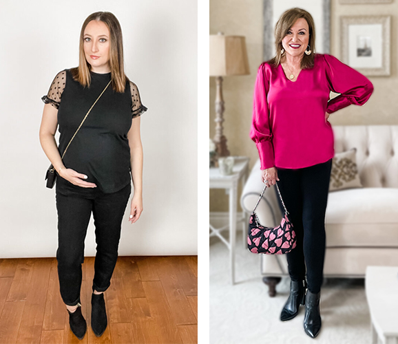 The Harper Girls modeling Galentine's Day Outfits