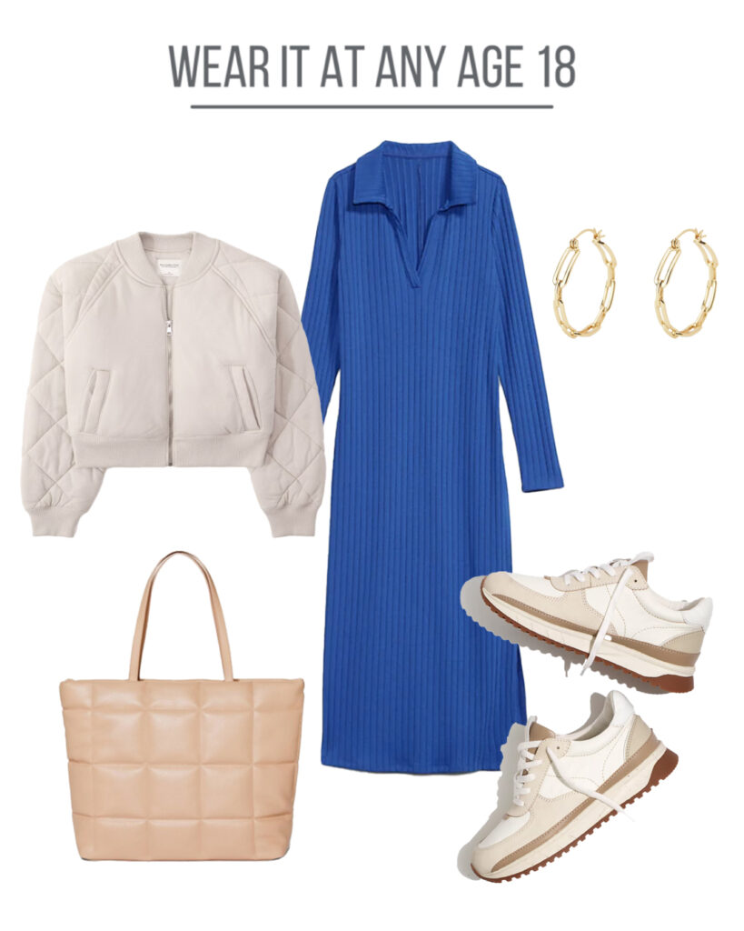 Royal Blue Dress Collage