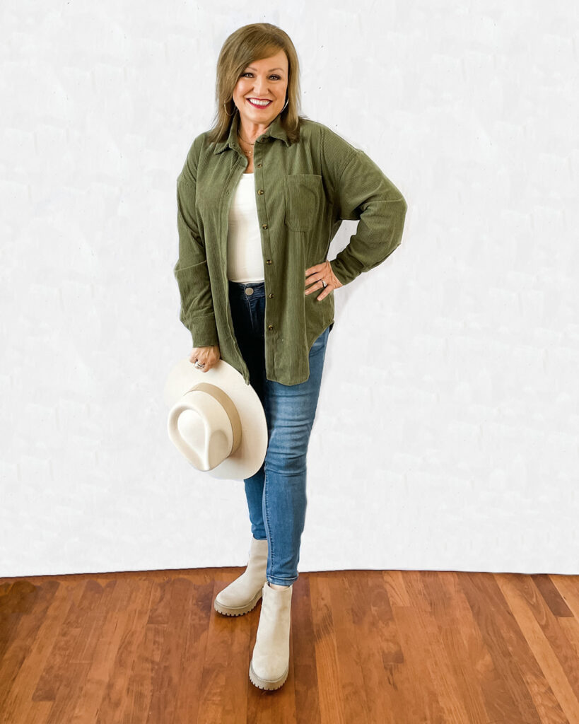 Olive Green jacket at any age