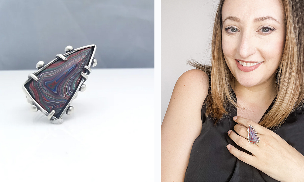 fordite statement ring