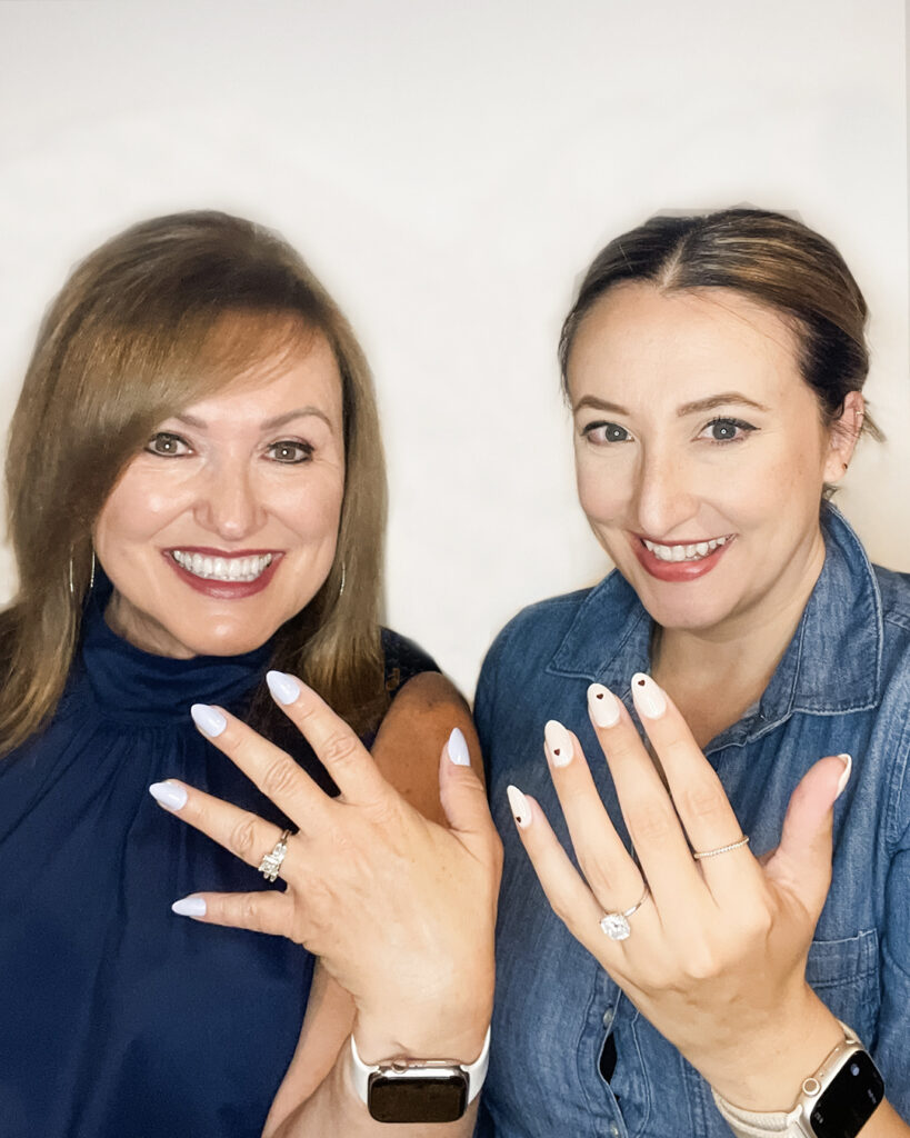 The Harper Girls wearing press-on nails