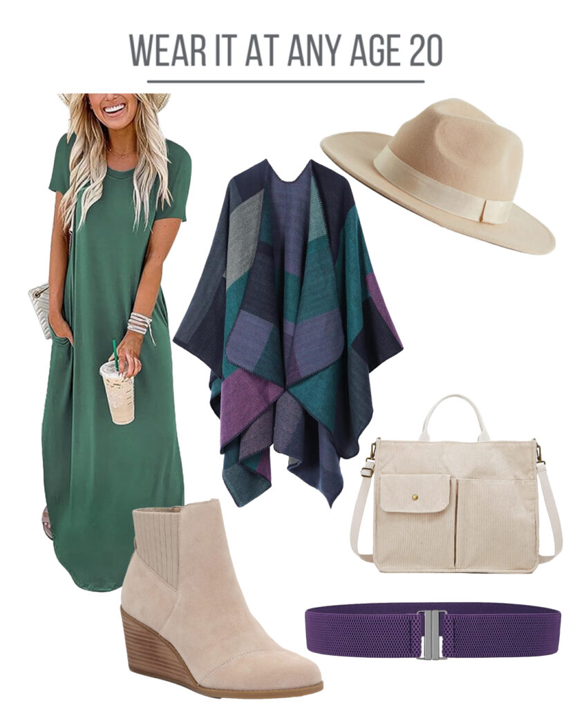 Different ways to wear a green dress