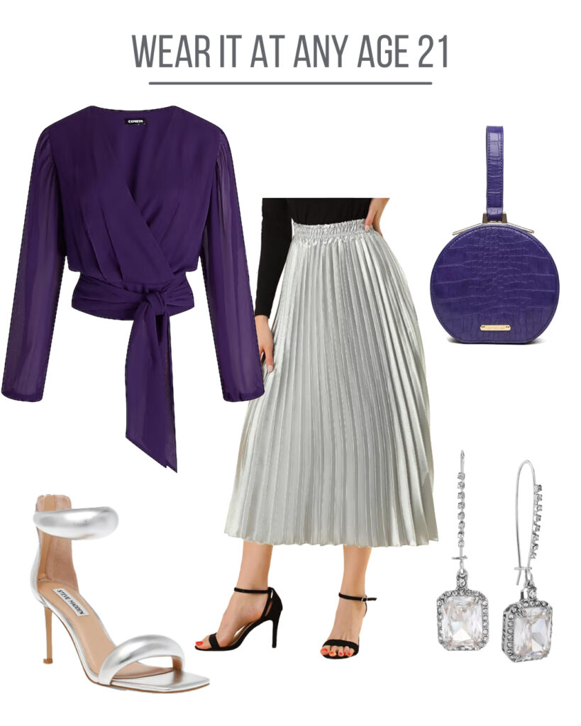 holiday looks for purple top