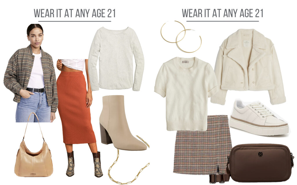 Alternate looks for plaid outfit