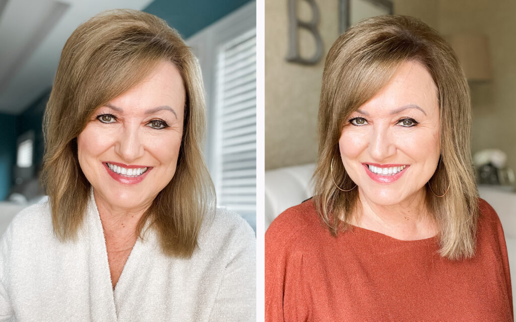 woman wearing a fall eyeshadow look