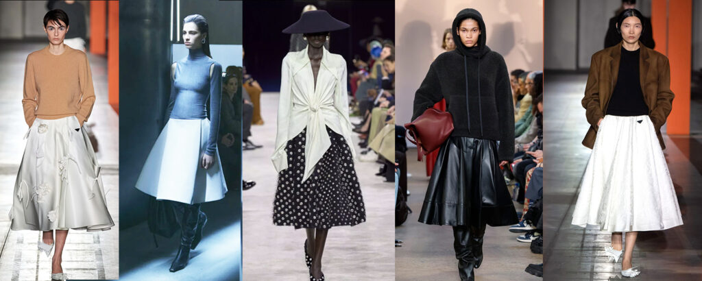 trends for fall/winter 2023 full skirts