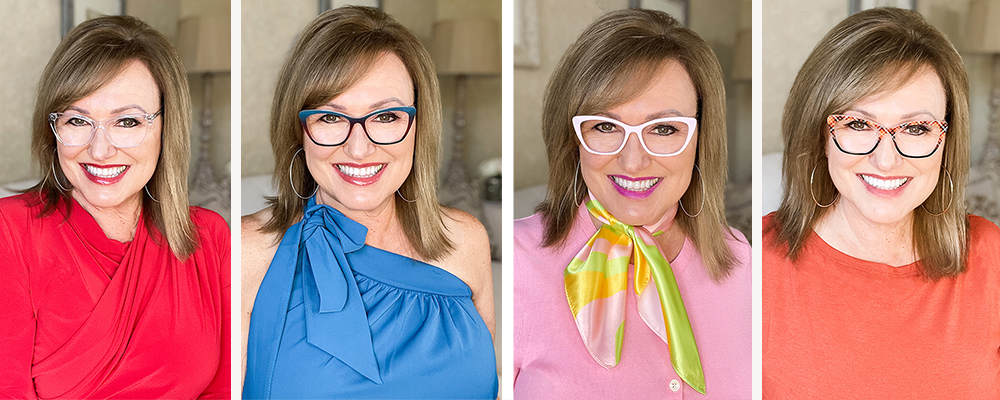 Woman wearing reading glasses from Pair Eyewear