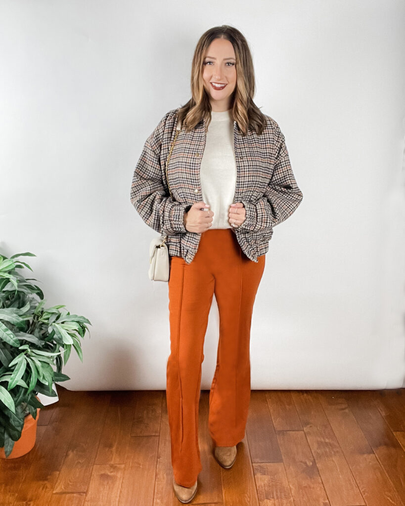 Woman wearing flare pants at any age