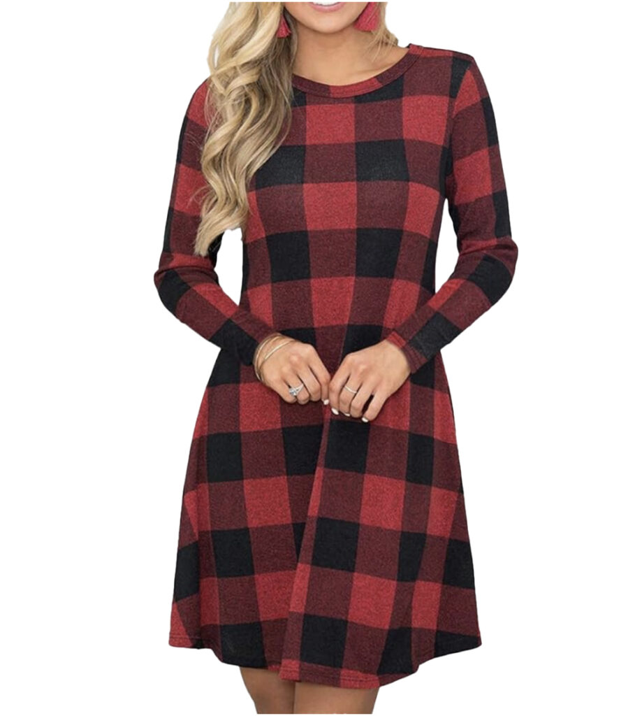 plaid dress