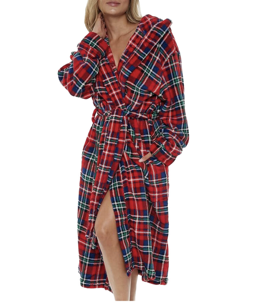 plaid robe
