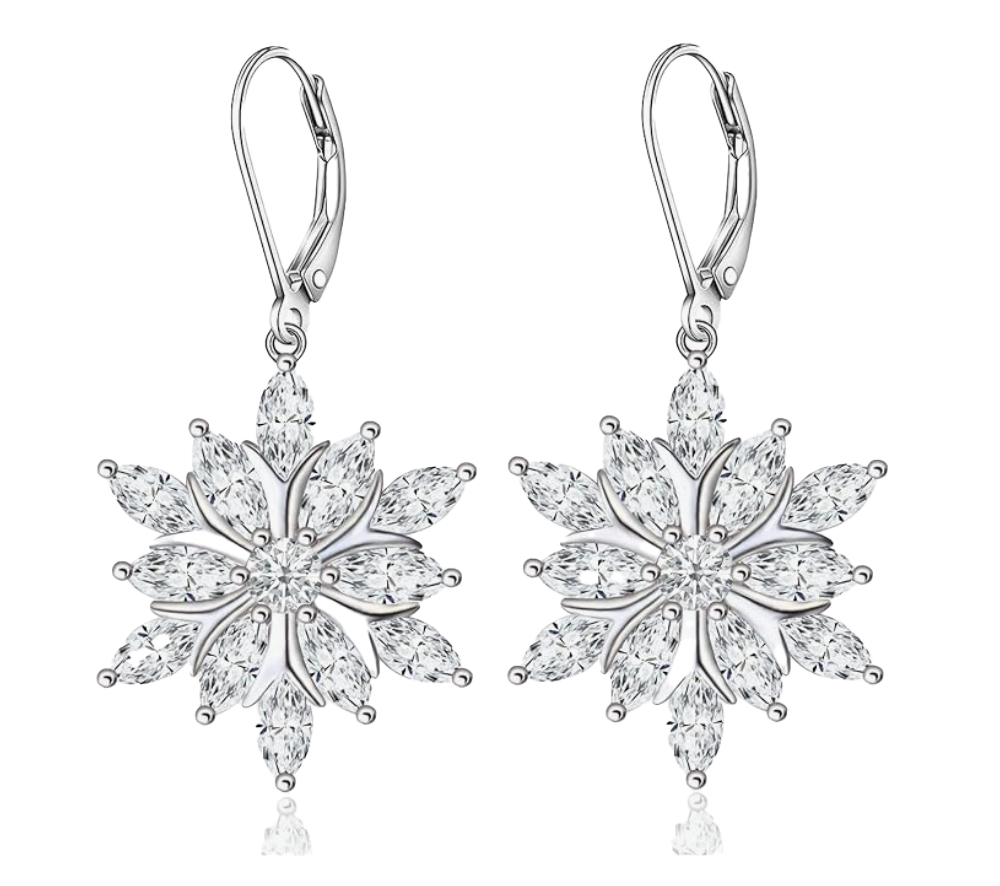 snowflake earrings