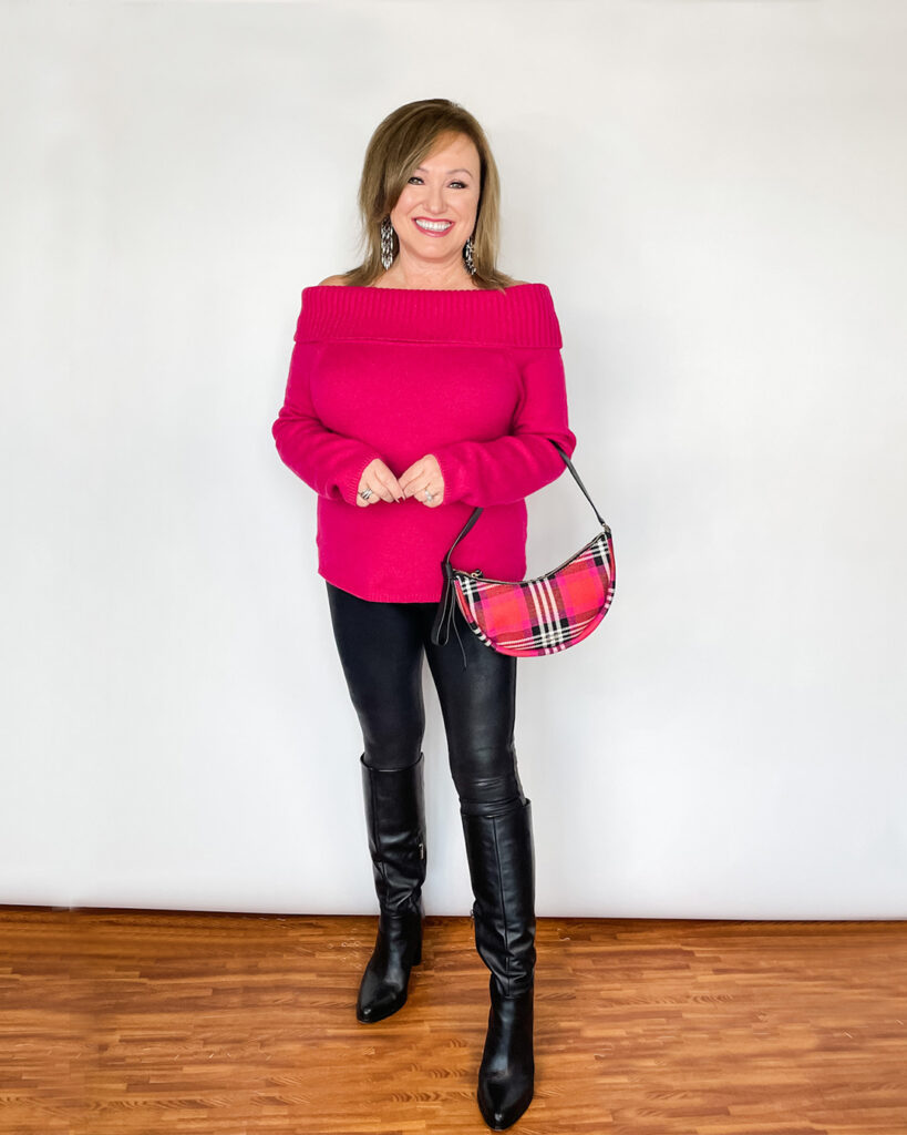 Off the shoulder sweater