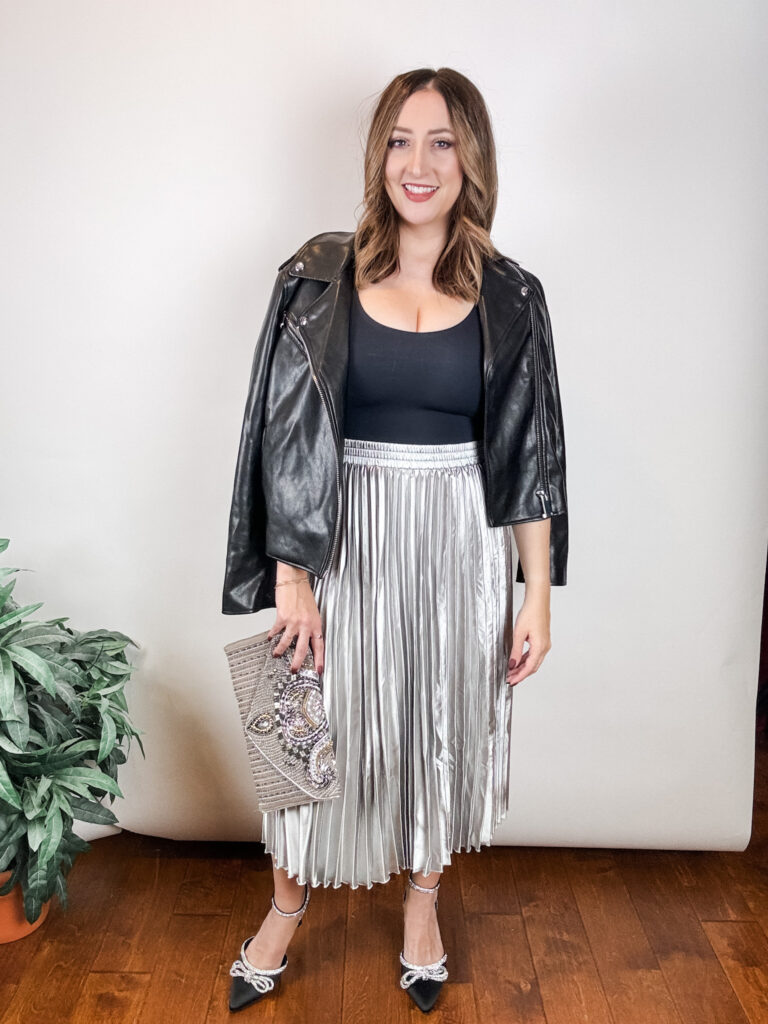 Metallic Skirt Alternate Look