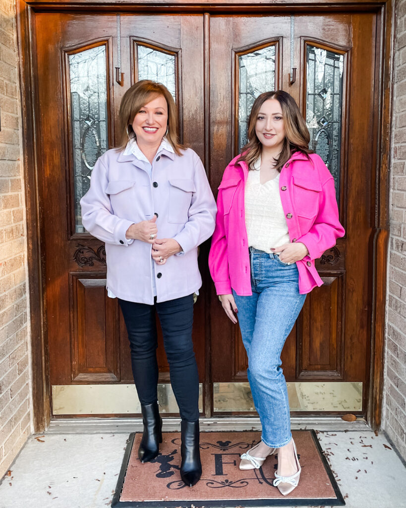 Women wearing shackets