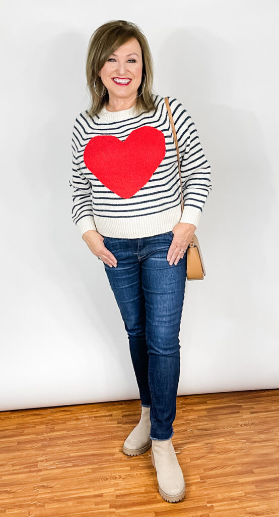 At Any Age Heart Sweater