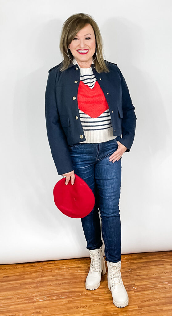 Heart Sweater Alternate Outfit