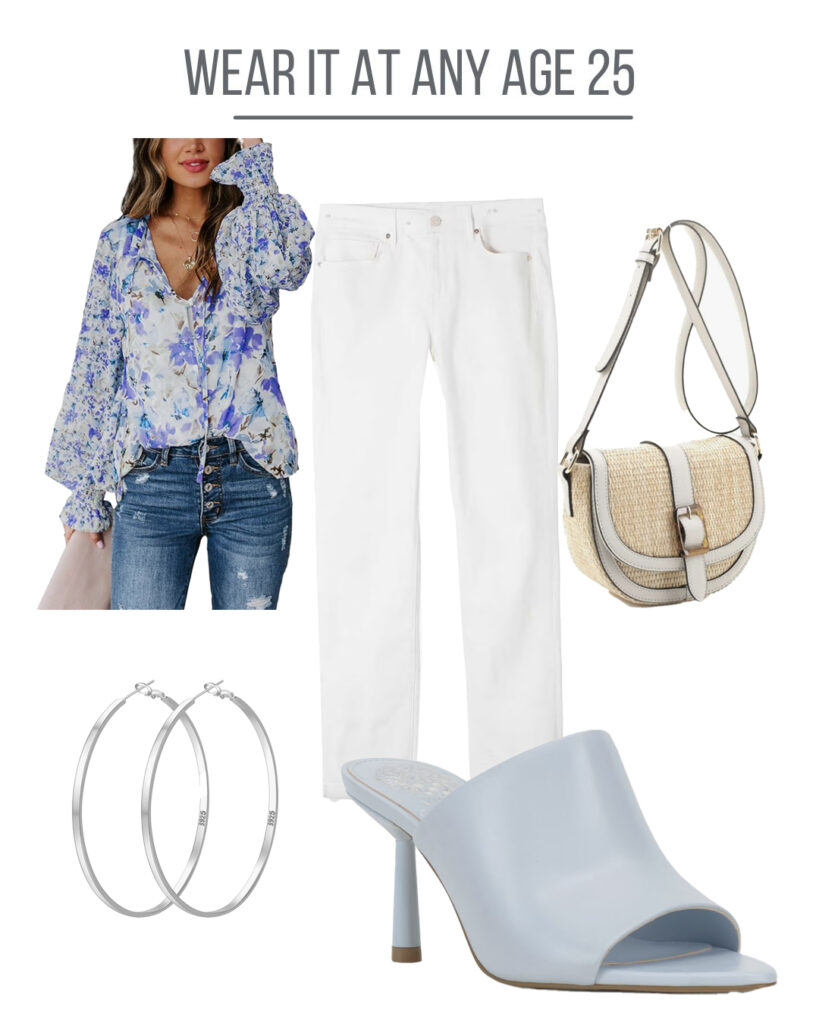 floral blouse alternate look